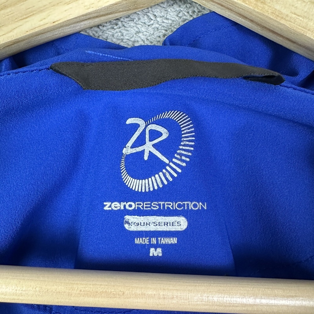 Zero Restriction Tour Series Jacket Men M Blue 1/2 Zip Pullover Windbreaker READ - Picture 9 of 13